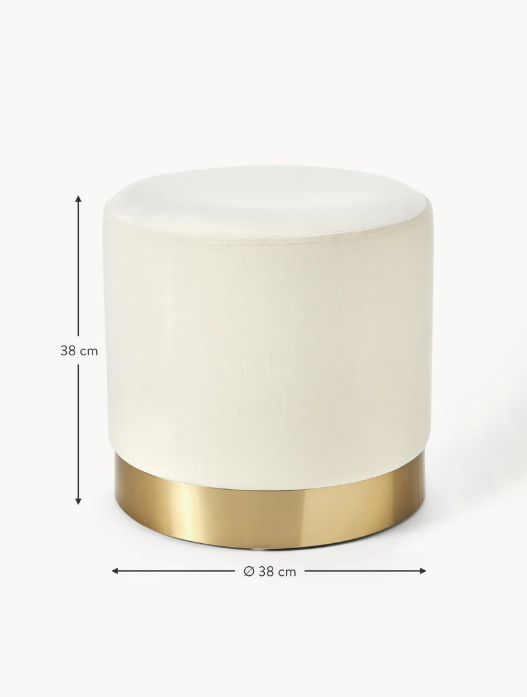 Puf de terciopelo Orchid