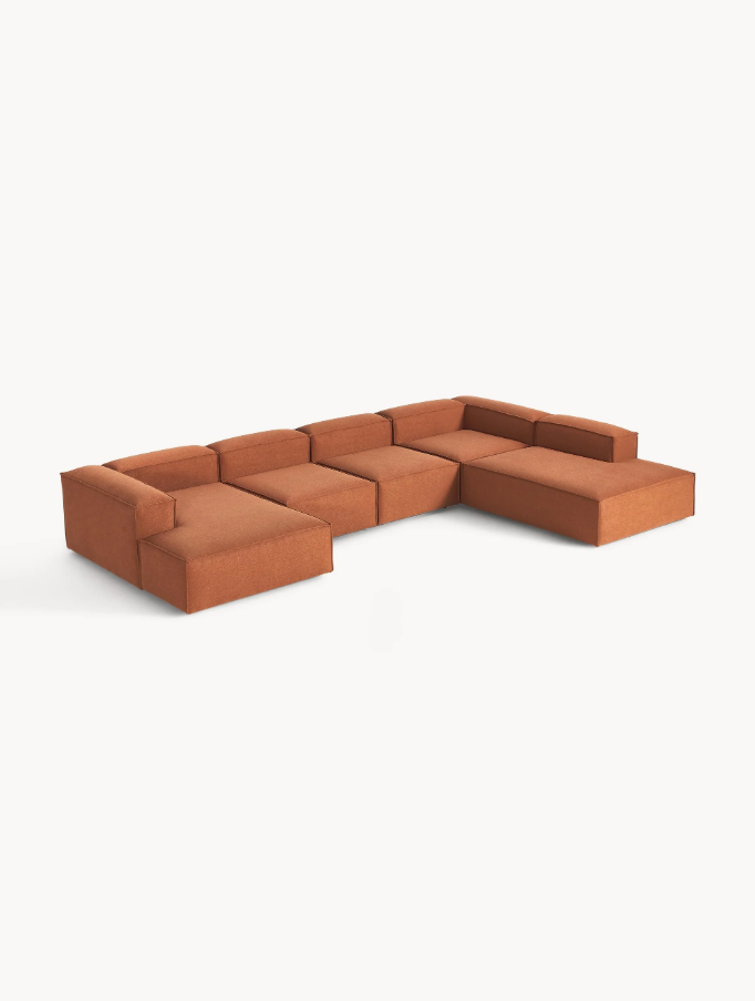 SOFA LENNON 5 MODULARES CON CAMA PLANA