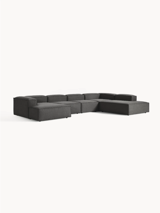 SOFA LENNON 5 MODULARES CON CAMA PLANA