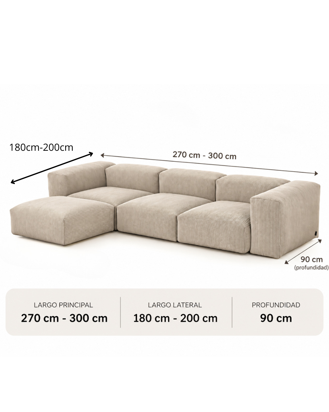 SOFA 4 MODULARES VETSAK