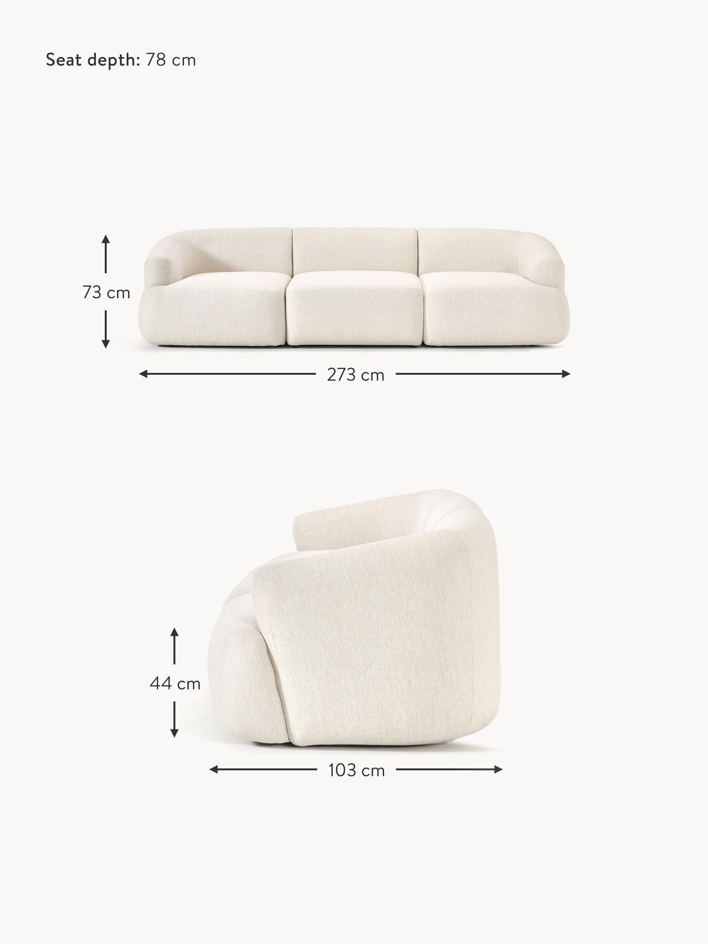 SOFA SOFIA 3 MODULARES