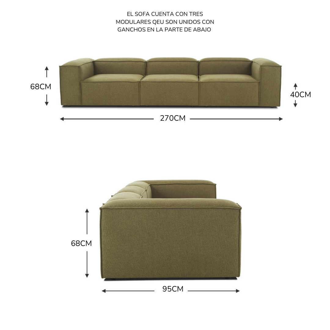 SOFA LENNON DE 3 MODULARES