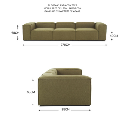 SOFA LENNON DE 4 CUERPOS