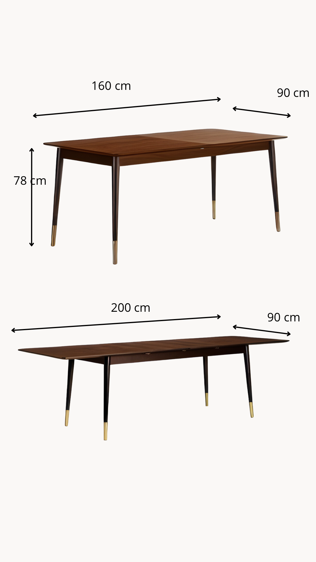 Mesa de comedor extendible Febdwod