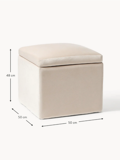Puf con espacio de almacenamiento Winou