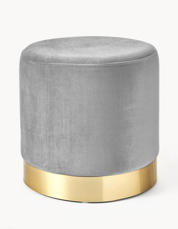 Puf de terciopelo Orchid