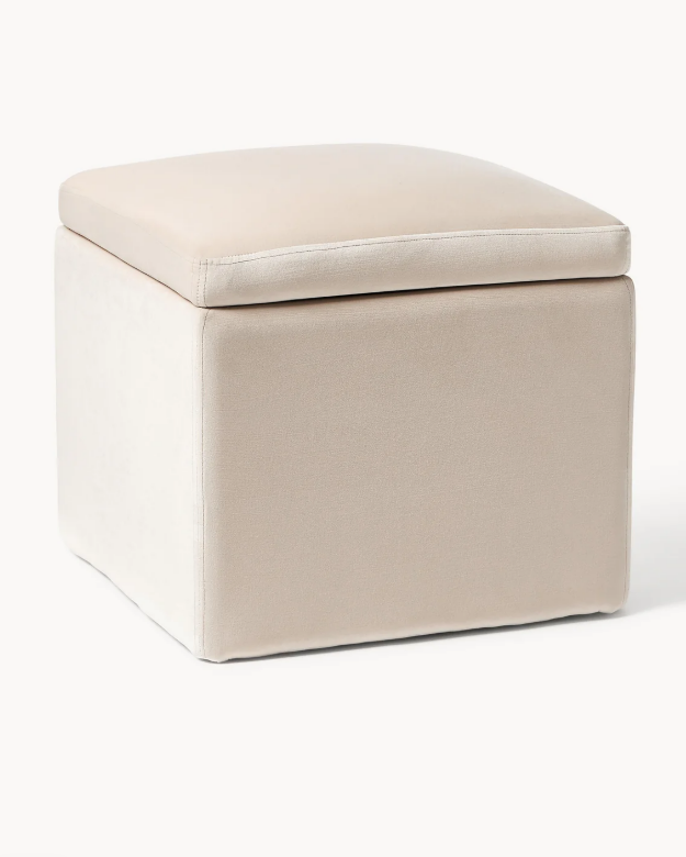 Puf con espacio de almacenamiento Winou