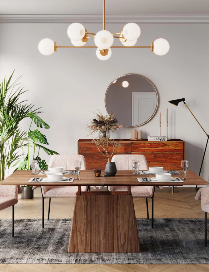 Mesa de comedor extensible Benvenuto, 200-250 x 110 cm