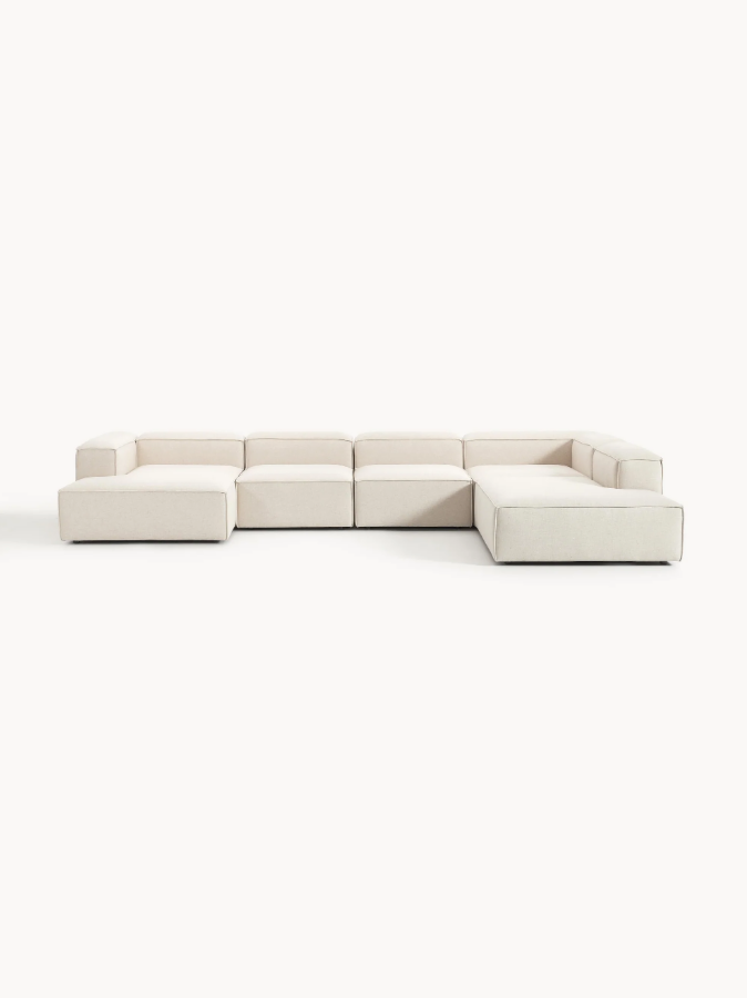 SOFA LENNON 5 MODULARES CON CAMA PLANA