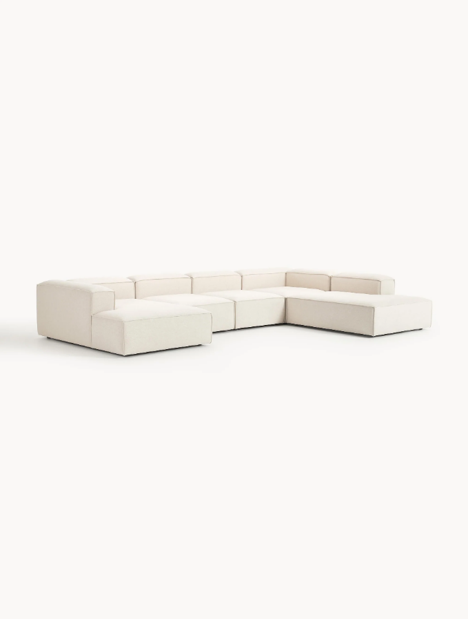 SOFA LENNON 5 MODULARES CON CAMA PLANA