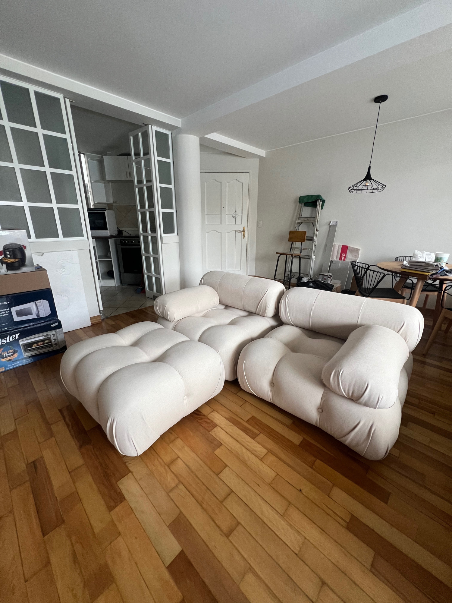 SOFA CAMALEONDA 2 MODULARES CON BANQUETA