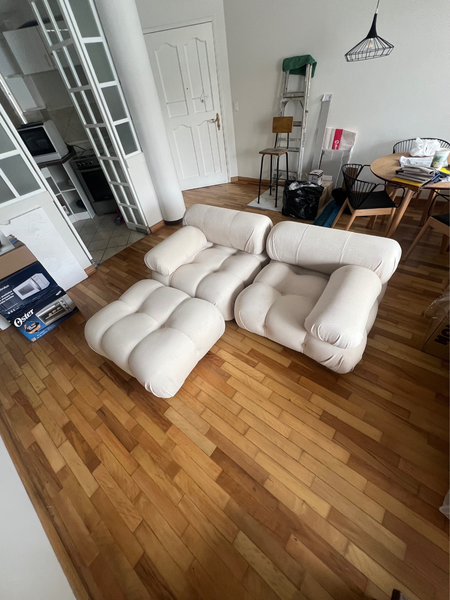 SOFA CAMALEONDA 2 MODULARES CON BANQUETA